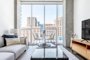 River N 1BR w Gym Pool nr L stop Beach CHI-359